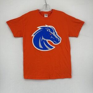 Boise State Broncos Men's Short Sleeve T Shirt Size Medium Orange